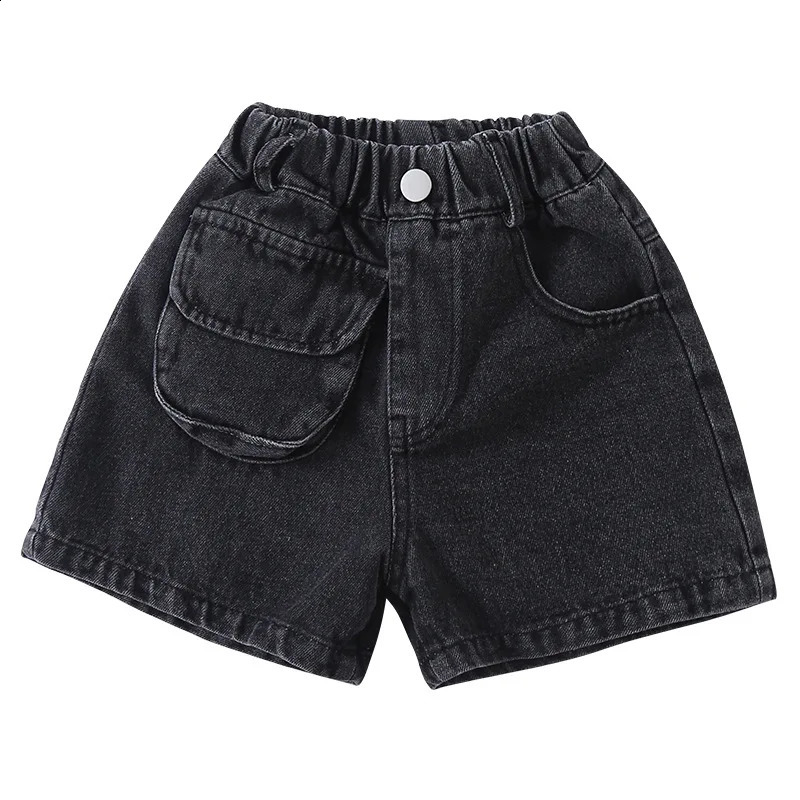 5091 Childrens Denim Shorts Summer 2025 Boys Summer Clothes Baby Loose Casual Pants 250319