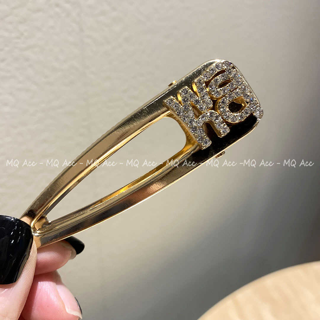 Hair Clips Barrettes Super Flash Premium Full Diamond Hairpin Large Three Dimensional Duckbill Clip Golden Rear Head Side H250318