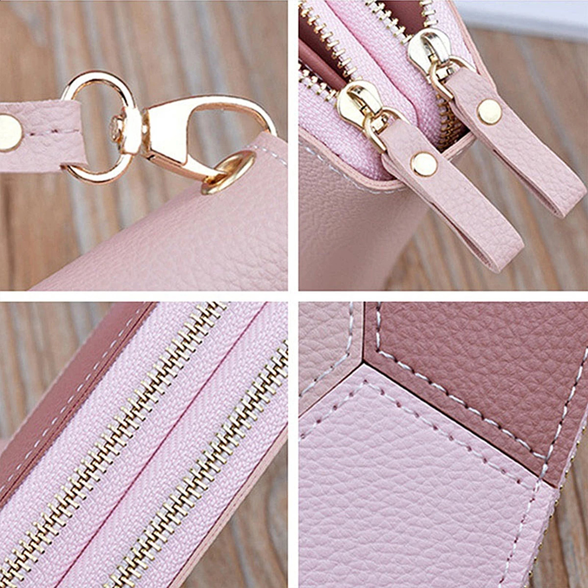 Women Fashion Short Wallet Ladies Leather Wallet Card Holder Foldable Portable Lady Coin Purse Multi-functional Bank Card Holder 250318