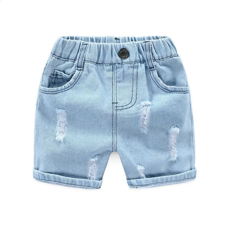 4-9 Years Children Shorts Toddler Kids Short Pant Summer Cotton Denim Boys Beach Shorts Leisure Capris Baby Clothing KF553 250319