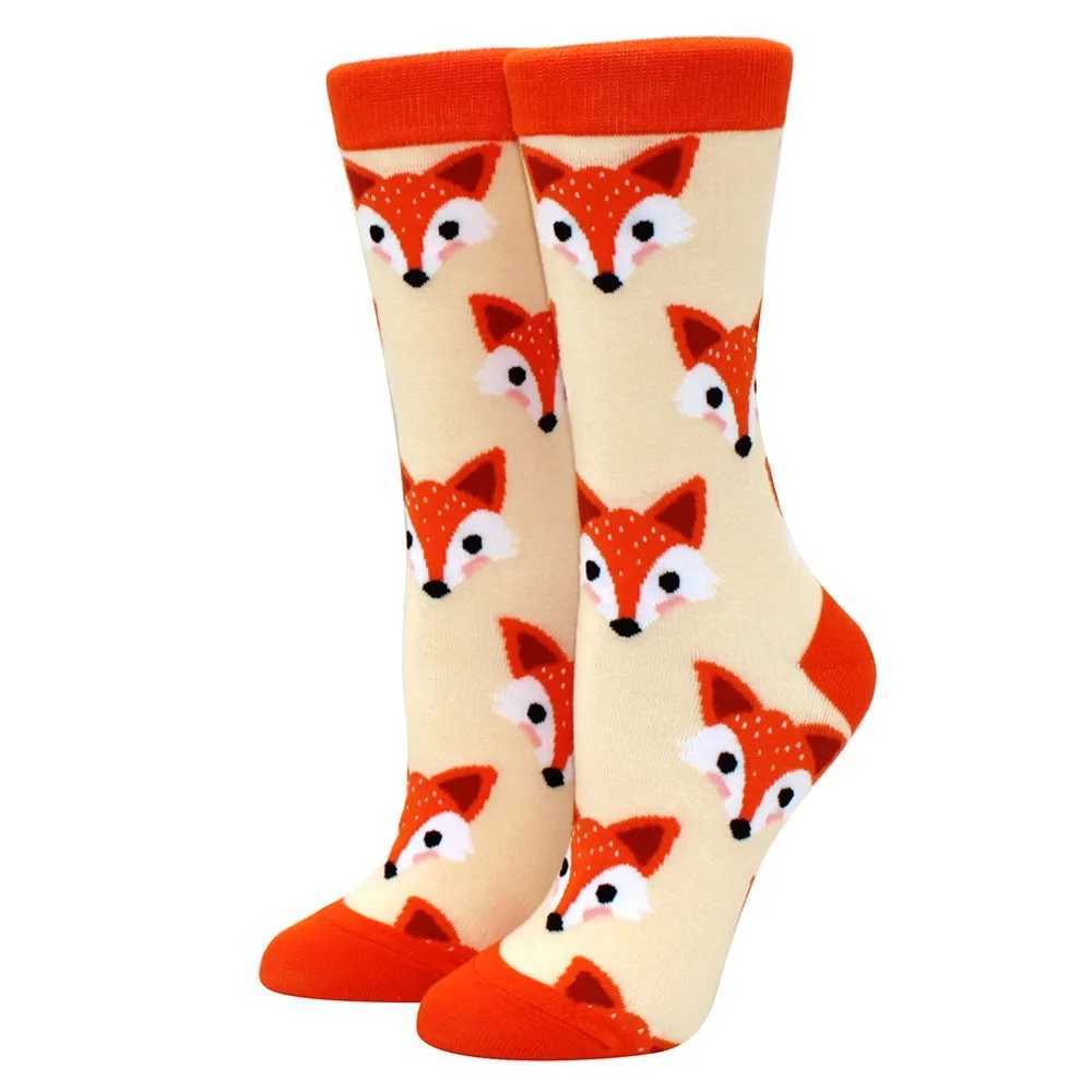 Mens hip-hop socks interesting oil paintings cute animals womens socks skateboarding harajuku mid cut socks X250319