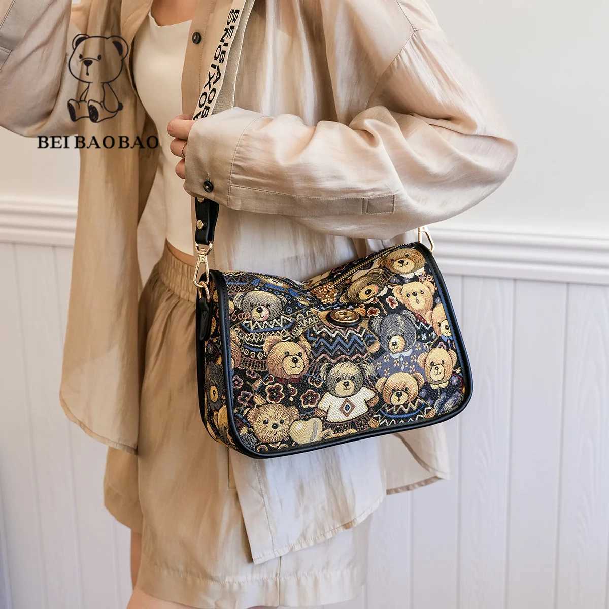 New Arrival North Baby new shoulder cross body bag casual canvas bag large capacity handbag Instagram womens bag T250318