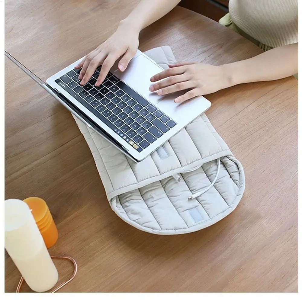 Soft Laptop Bag Water Resistant 11/13/15 Inch Notebook Computer Case Shockproof Embroidered Cotton for /HP/Dell 250327