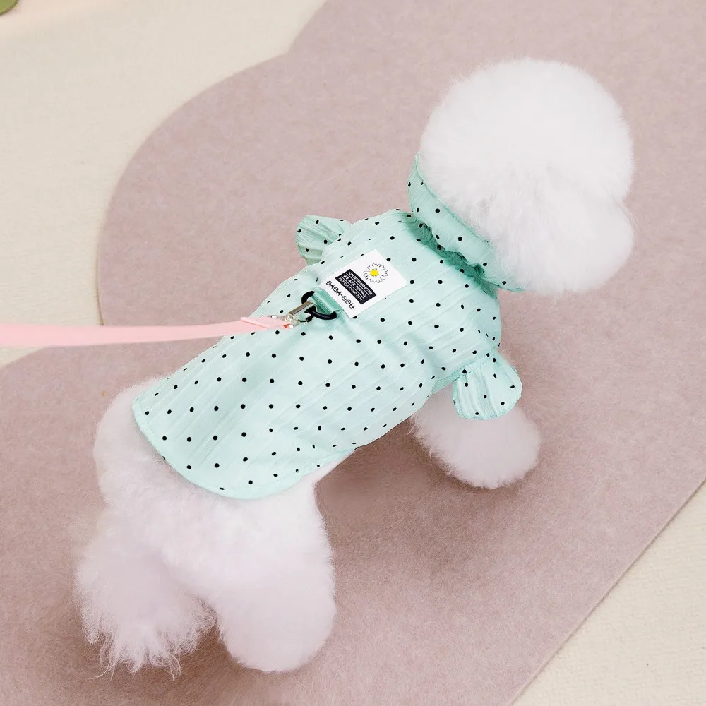 Dog shirts dog T-shirts pet clothing pet clothing spring and summer point shirts 250318