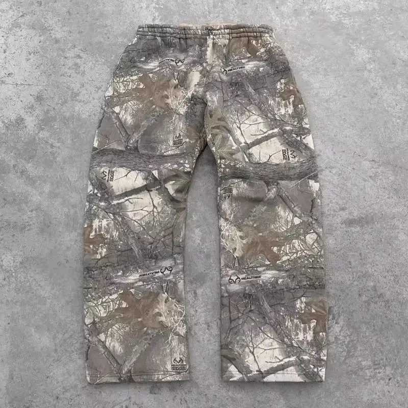 Y2K men pants Harajuku vintage Camouflage Pattern Baggy Casual Sweatpants Hip Hop gothic men women wide leg trousers streetwear X250319