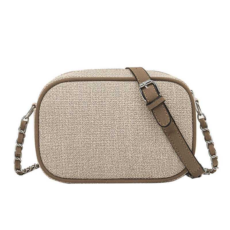 New Arrival Womens small canvas chain shoulder bag fashionable womens handbag high-quality casual womens ten letter messenger bag T250318