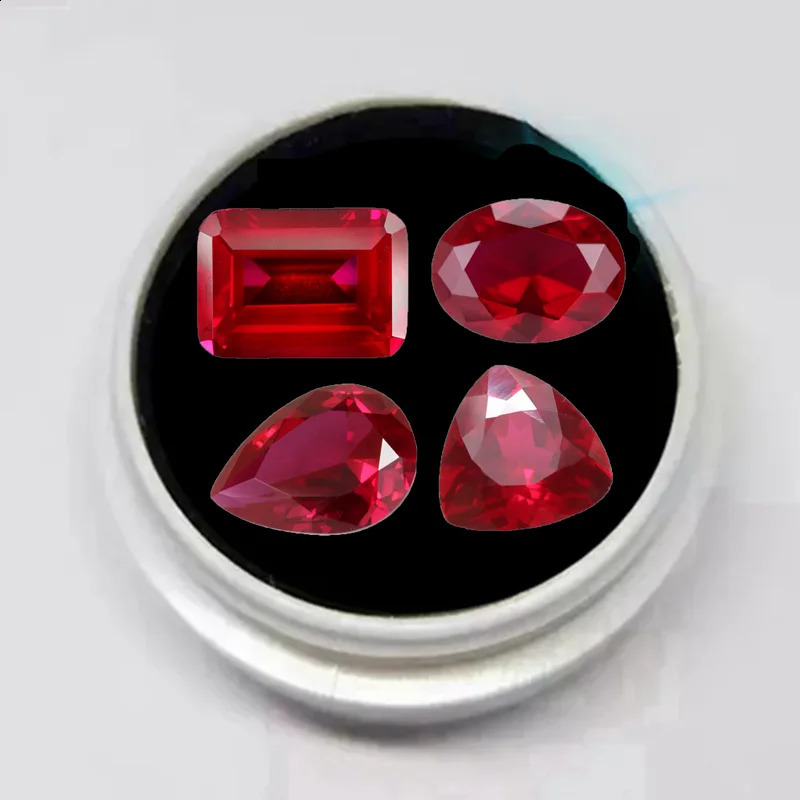 Natural Ruby Different Shapes for Collection Gemstones and Jewelry Pendant rings for making Loose Gemstones Blood Ruby 250319
