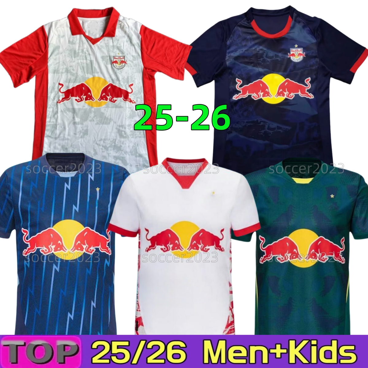 4XL 2025 2026 SaLzBuRg Red Bragantino Soccer Jerseys FERNANDO KJAERGAARD PAVLOVIC BORBAS SASHA VITINHO 25 26 RB Player Version Football Shirts Men Uniforms Sets