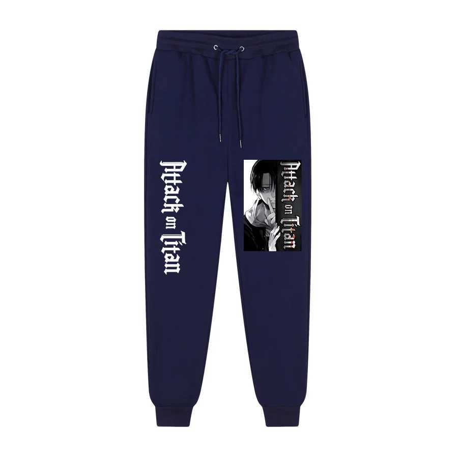 Quality Fleece Trousers Japanese Anime Attack on Titan Printed Men Women Men Jogging Pants Hip Hop Streetwear Men SweatpantS X250319