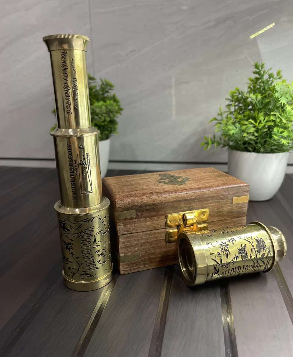 New maritime Telescope SpyGlass In Wooden box Handmade pointing promotion gift corporate Personalized