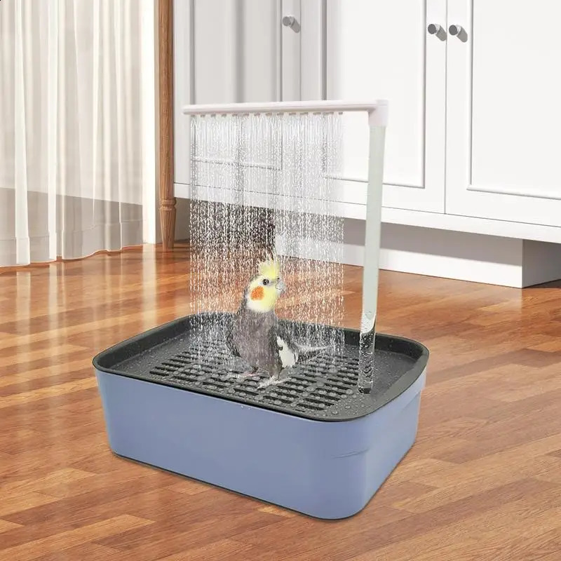 Automatic bathtub with shower pet circulating water bath parrot bird birdcage accessories 250318