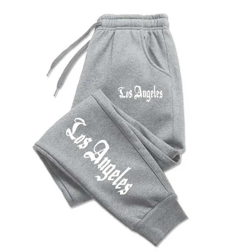Los Angeles City Letter Print Men Women Trouser Oversized Jogging Sweatpants Running Trousers Jogger Sweat Pants Couple Clothing X250319