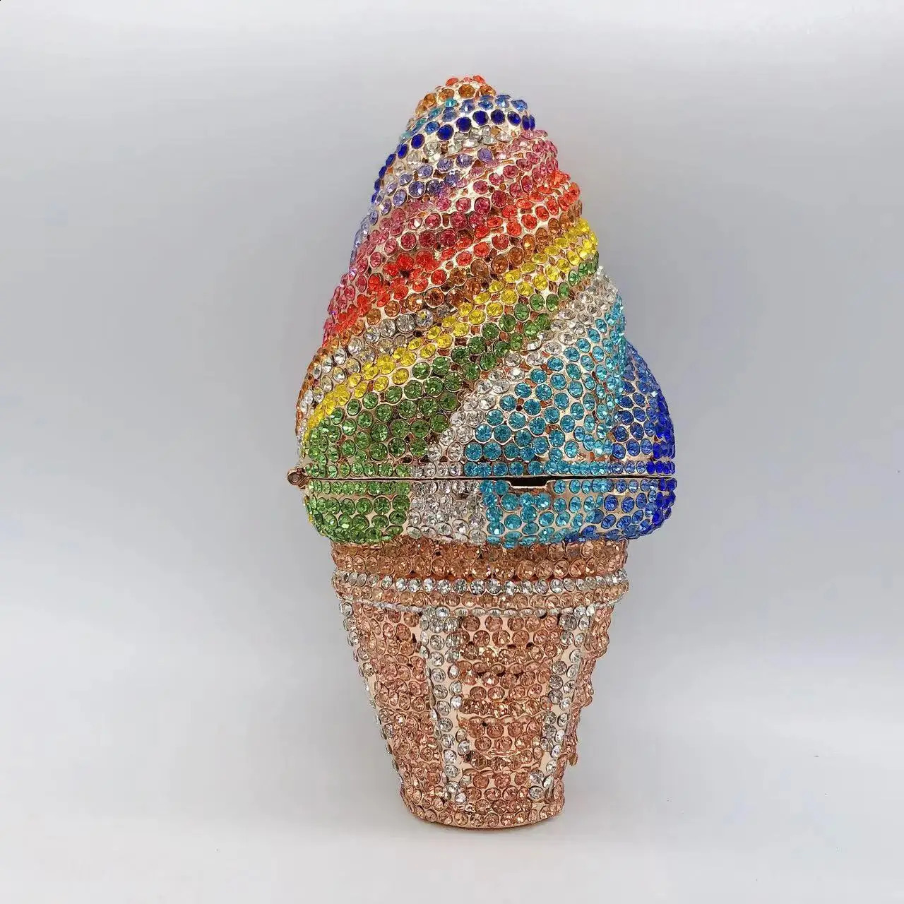 Womens Ice Cream Gemstone Day Clutch Wallet for Wedding Parties Evening Small Handbag Bridal Bag 250317