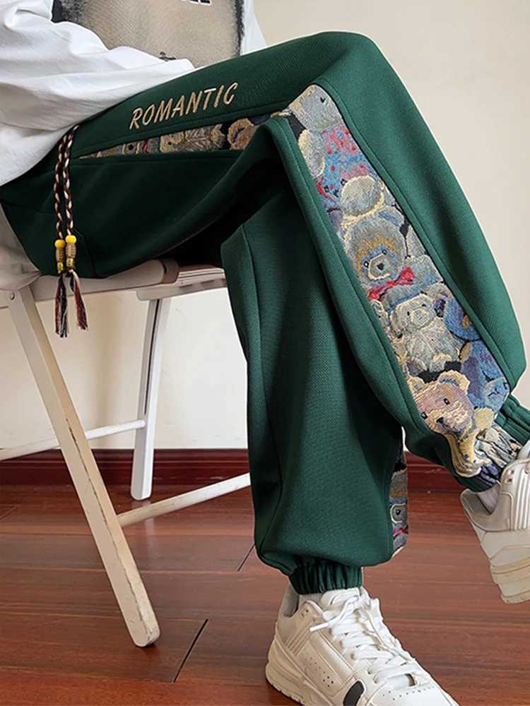 2025 Men Pants Streetwear Sweatpants Joggers Hip Hop Loose Harajuku Trousers X250319