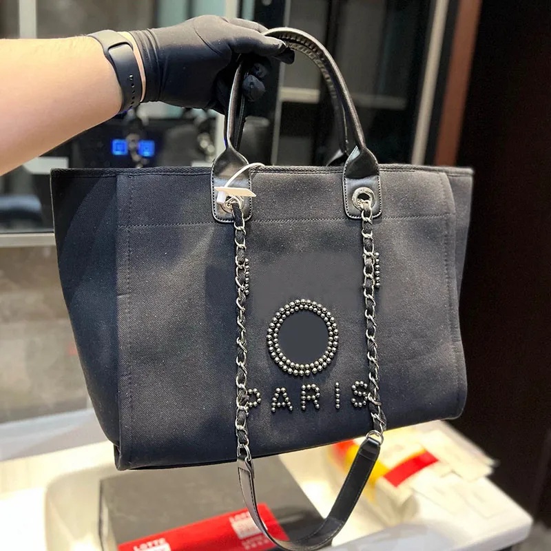 Designer Bag Summer Beach Bag Women Luxury Bag Straw Braided Basket Bag Designer Shoulder Bags Large Capacity Shopping Bag Canvas Handbag Chain Tote Purse