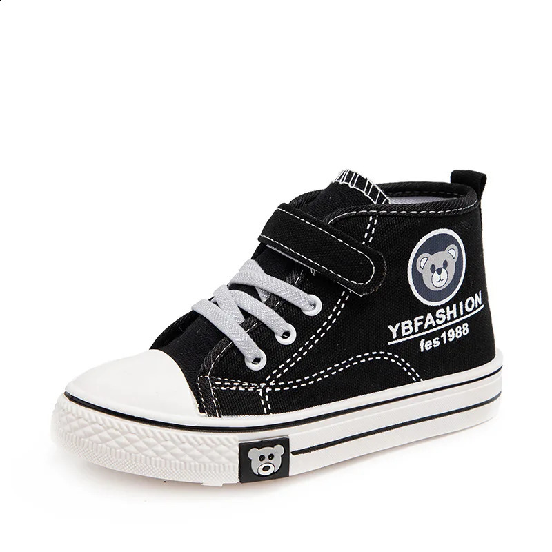 Mens and Womens High-Top Canvas Shoes Autumn and Winter Childrens Casual Board Shoes Childrens Casual Childrens Shoes 250319