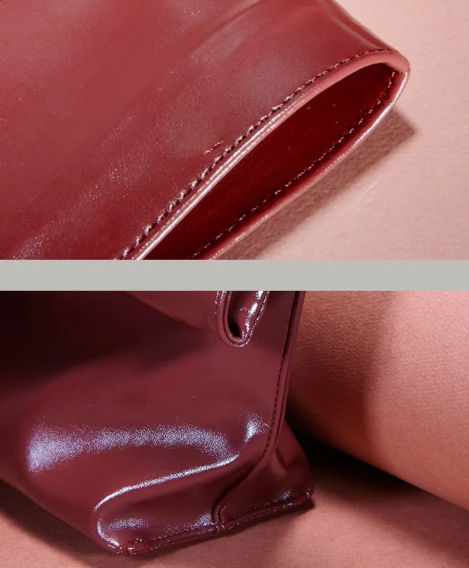 Vintage Women Clutch bag soft pu leather Lady evening bags Trend party girl Envelope Bag Fashion Burgundy Clutches purse 250314