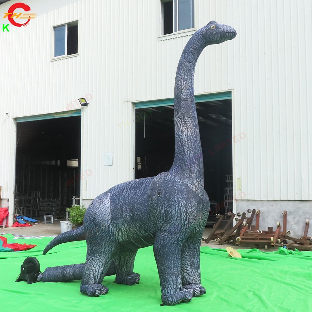 12m height (40ft) with blower Outdoor Giant Dinosaur Inflatable Long Neck Dinosaur Model for Halloween Party free ship to door