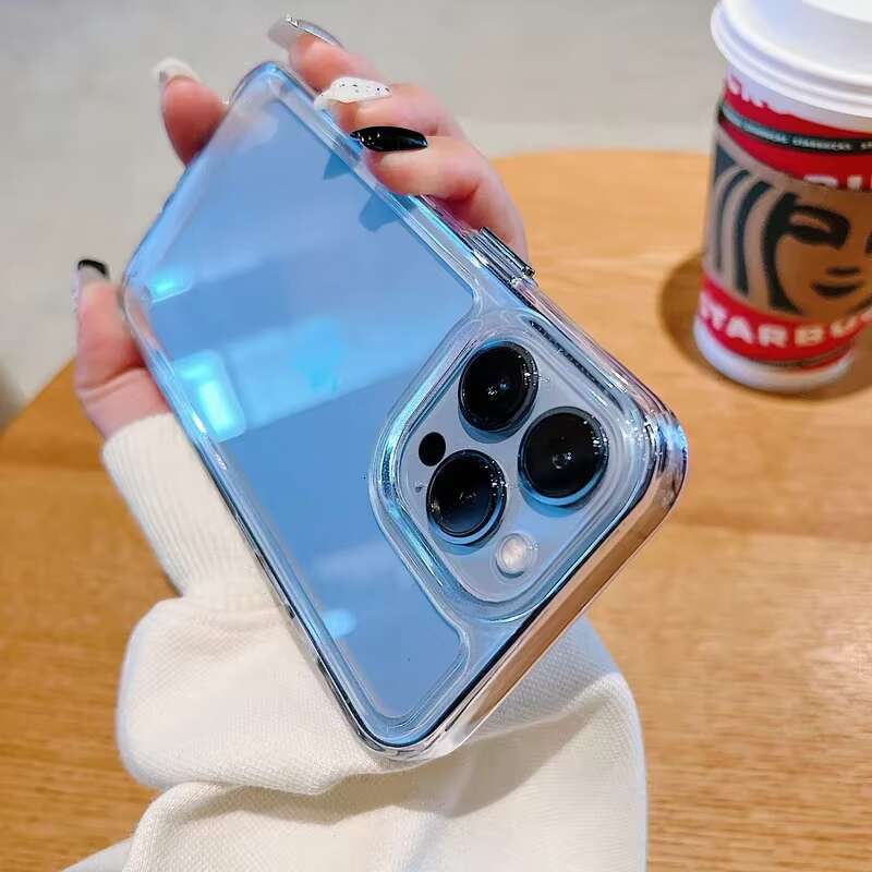 Transparent TPU Shockproormor Case Hard Acrylic Cover for iPhone 16 15 14 13 12 11 Pro XR XS Max Plus Phone Compatible