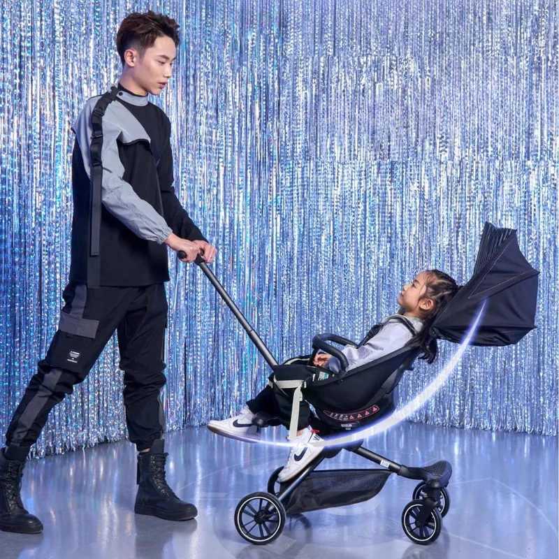 New Lying lightweight baby stroller foldable two-way baby stroller panoramic travel luxury childrens stroller baby stroller Z250319
