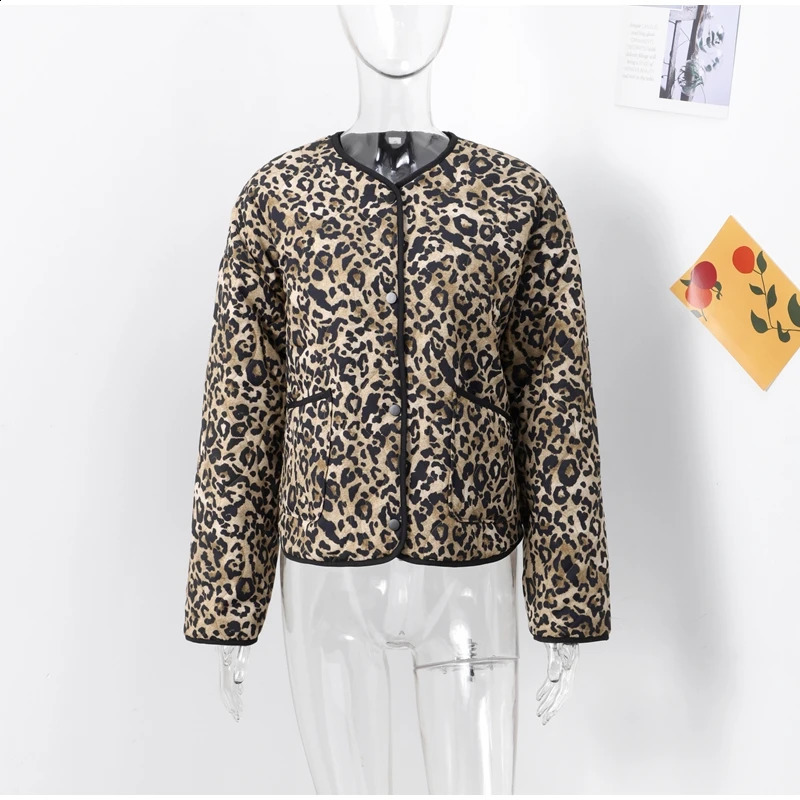 Womens loose Oneck long sleeved single chest jacket womens casual 250319