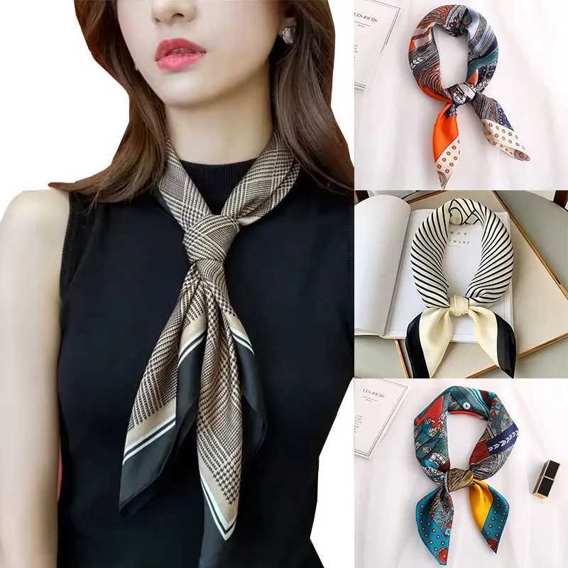 70 * 70 Wen Silk Scarf Luxury Silk Scarf Collar Fauard Leopard Wallet Designer Silk Square Triangle Scarf X250319