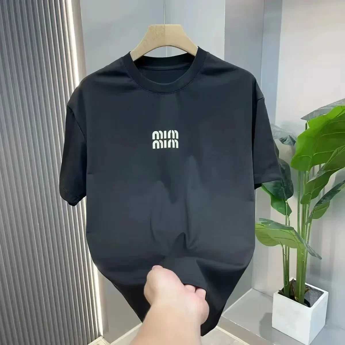 The latest letter printing T-shirt of Italian Tide brand in summer 2025 featuring mens and womens styles and breathable Y2K four seasonsT250319