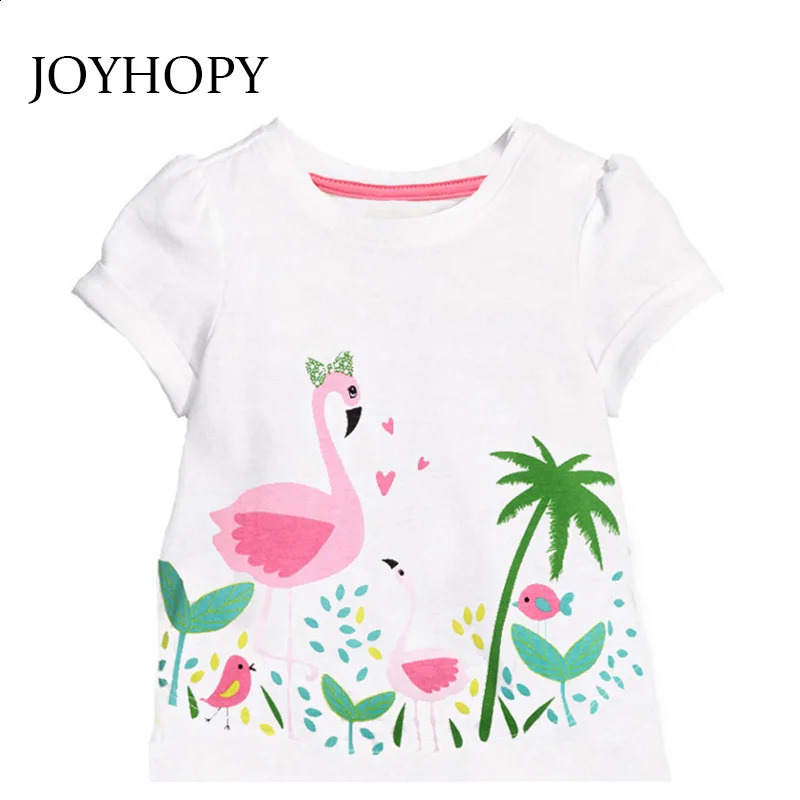 Kids Girl T Shirt Summer Baby Cotton Tops Toddler Tees Clothes Children Clothing Cartoon T-shirts Short Sleeve Casual Wear 250319