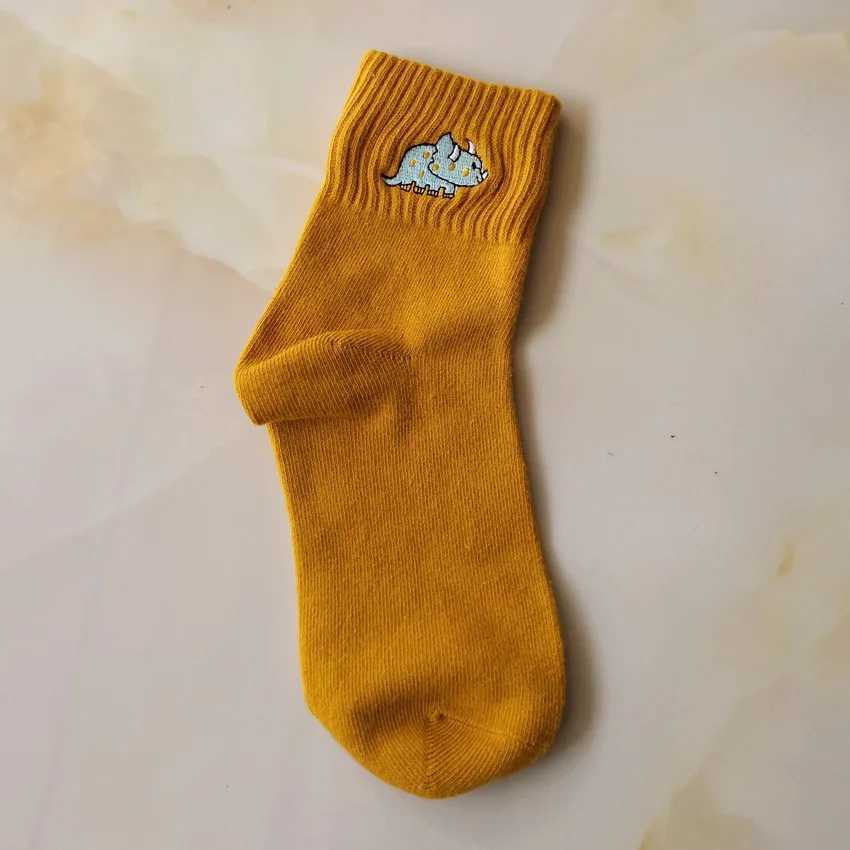 Ladies Comfortable Cotton Socks New Fashion All Seasons Cartoon Animal Embroidery Series Women Fresh Harajuku Crew Socks X250319