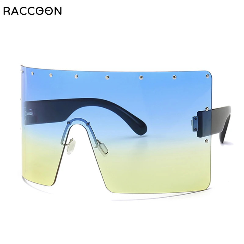 Boho Massive Sun Glasses Women Oversized Dark Colorful Large Diamond Sunglasses Vintage Big Frame Shield Windproof Eyewear 250318