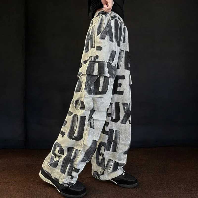 Streetwear Cute Girls Cargo Pants for Kids Trousers Teenagers Wide-legged Pants Children Outfits Baby Clothes 5 7 9 11 13 YearsT250318