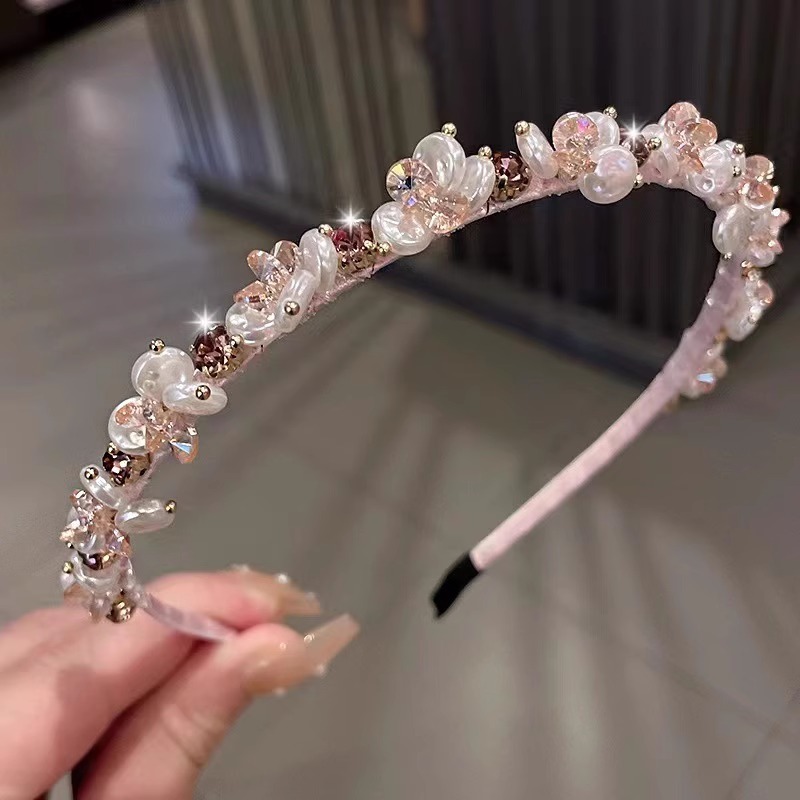 Women's Rhinestone Sweet Hair Bow - Elegant Fashion Headband for Weddings Parties Birthdays
