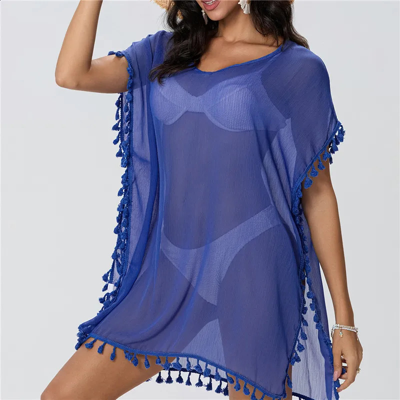 Women Beach Cover Up Lace Hollow Crochet Swimsuit Beach Dress Women 2025 Summer Cover-Ups Bathing Suit Ladies Beach Wear Tunic 250319