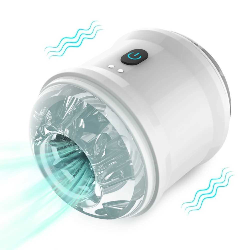 Dual motor automatic male masturbator with 10 vibration modes Glans trainer machine stimulator male machine vibrator adult sex toyXJ250319