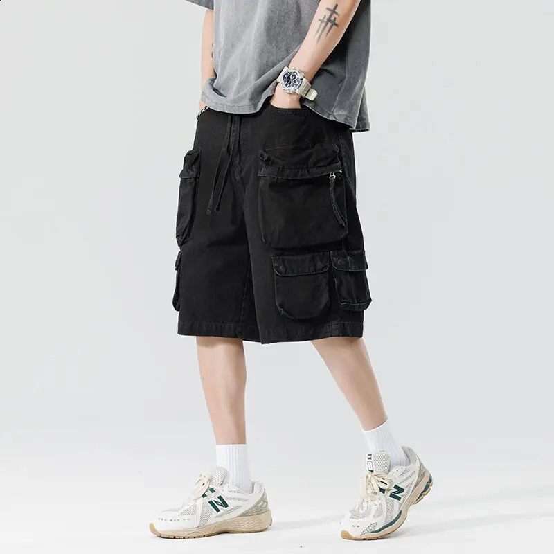 Summer mens cotton cargo shorts mens American clothing casual breeze Bermuda beach shorts mens direct 250317