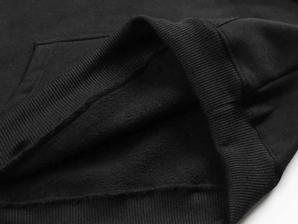 Mens luxury brand hoodie womens spring and autumn casual hoodie solid color hoodie oversized black sweaterT250318