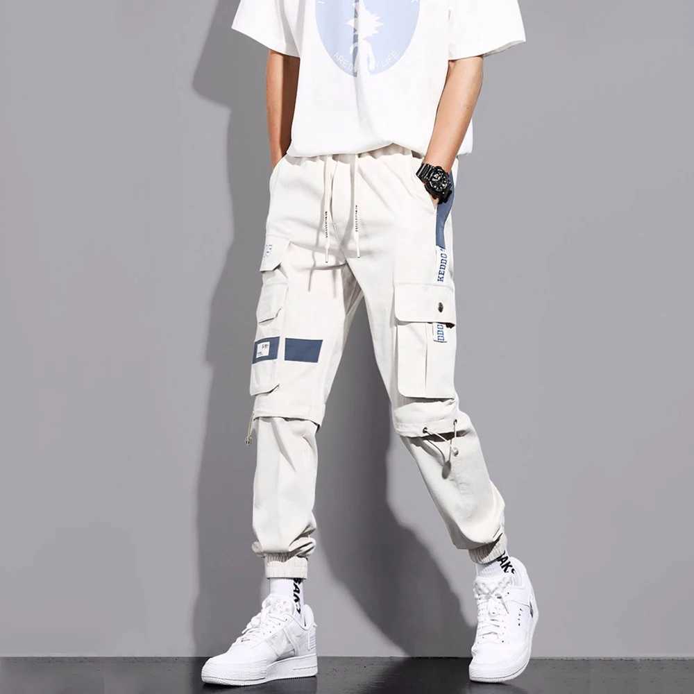 2024 Hip Hop Cargo Pants Men Streetwear Cotton Joggers Fashion Sweatpants Male Casual Harem Trousers Summer Harajuku Pants Mens X250319