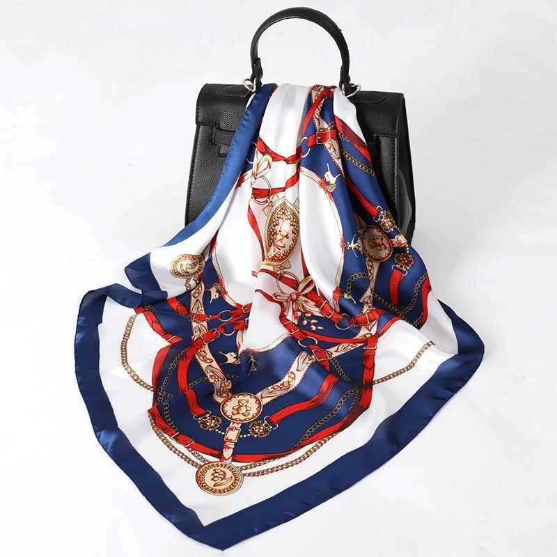 70 * 70cm silk scarf luxury design scarf fabric printed shawl bag kerchief headscarf Fem hair wrist strap Bandana neck tie X250319