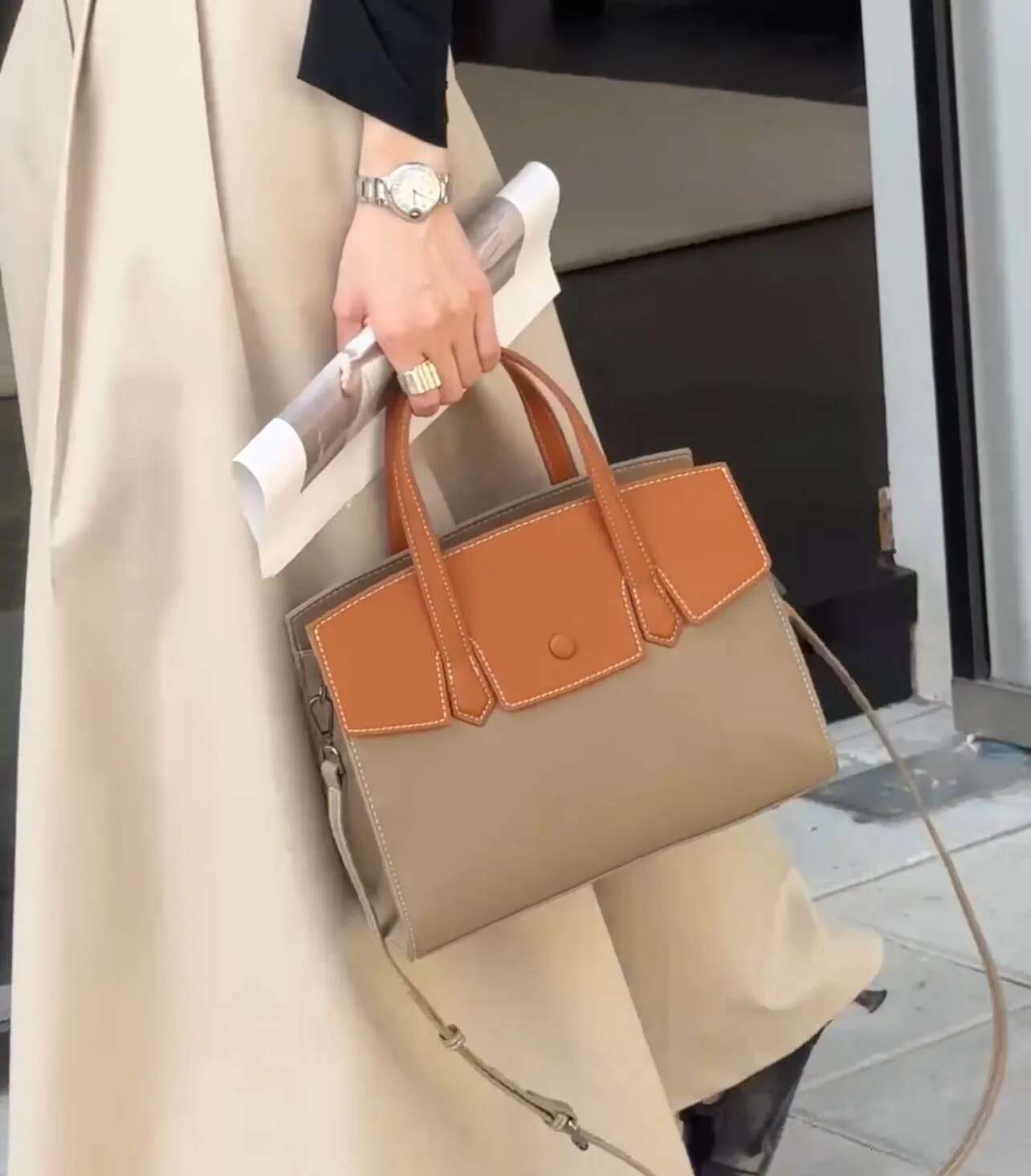2025 New Designer Women Handbag Genuine Leather Bucket Shoulder Hobo Casual Tote Large Capacity Shopping Slant Bag
