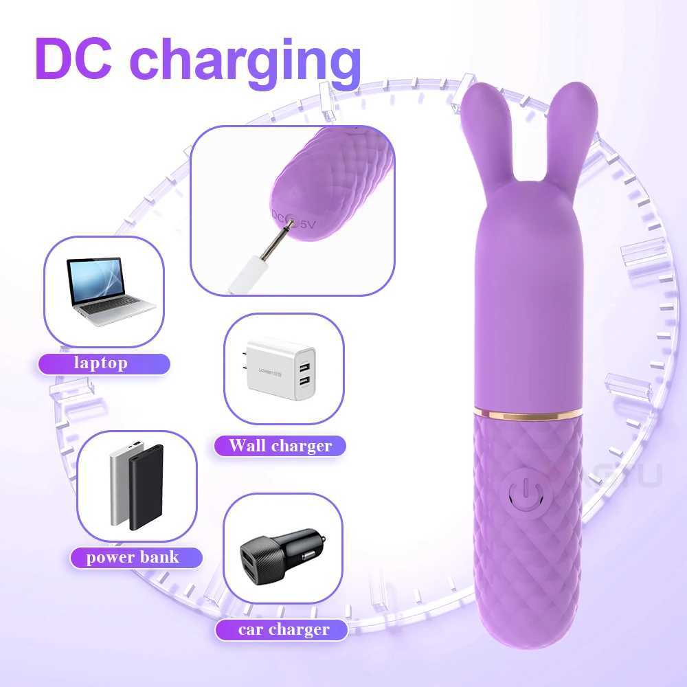 Powerful USB Charge Mini Bullet Vibrator for Women 10 Speeds Clitoral Stimulator Erotic Masturbation Adult Goods Sex Toys W250319