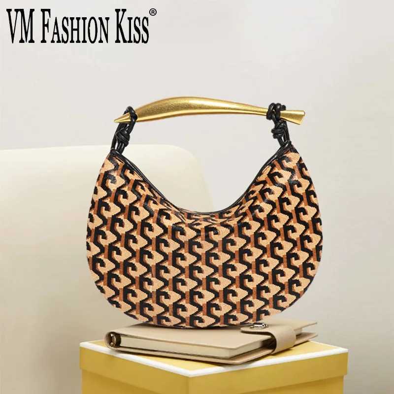 New Arrival VM FASHION KISS New Womens Bags Genuine Horsehide Shoulder Bag Cows Pattern Detachable Strap Messenger Bag Designer Luxury T250318