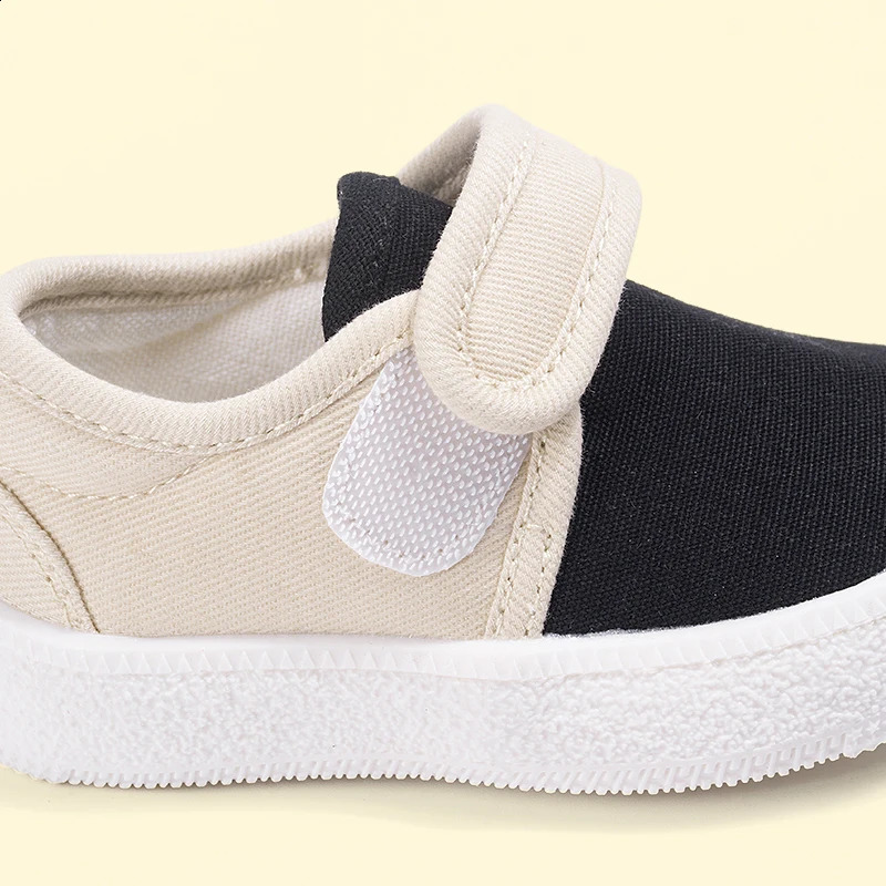 EDUBA 2025 Spring Kids Canvas Sneakers | Color Block Unisex Toddler Shoes Soft Thick Sole Eco-Friendly Breathable EW5S82 250319