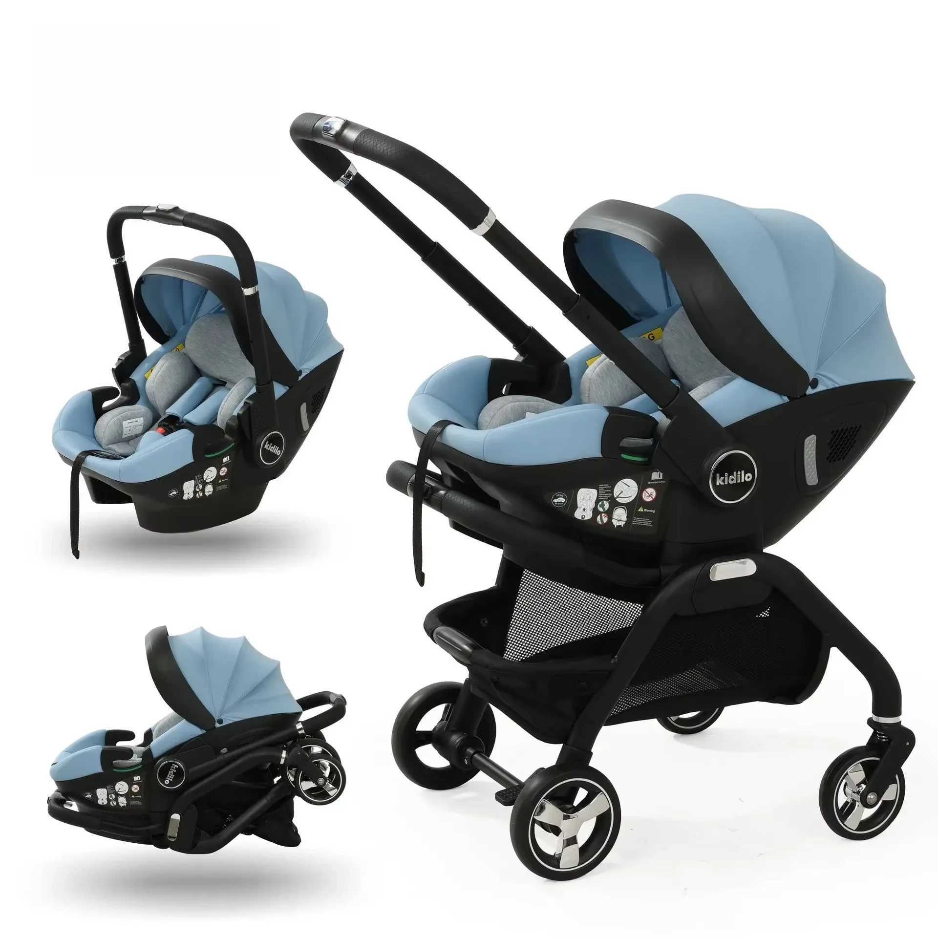 Multi functional newborn baby sleep basket baby safety seat baby stroller multi-purpose portable four-wheel stroller Z250319