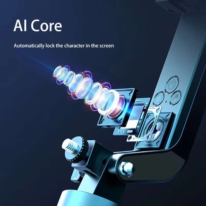 Wholesale Smartphone Accessories Selfir Stick Face Tracking AI Gesture Control Charging Stand Holder with Tripod for Tiktok