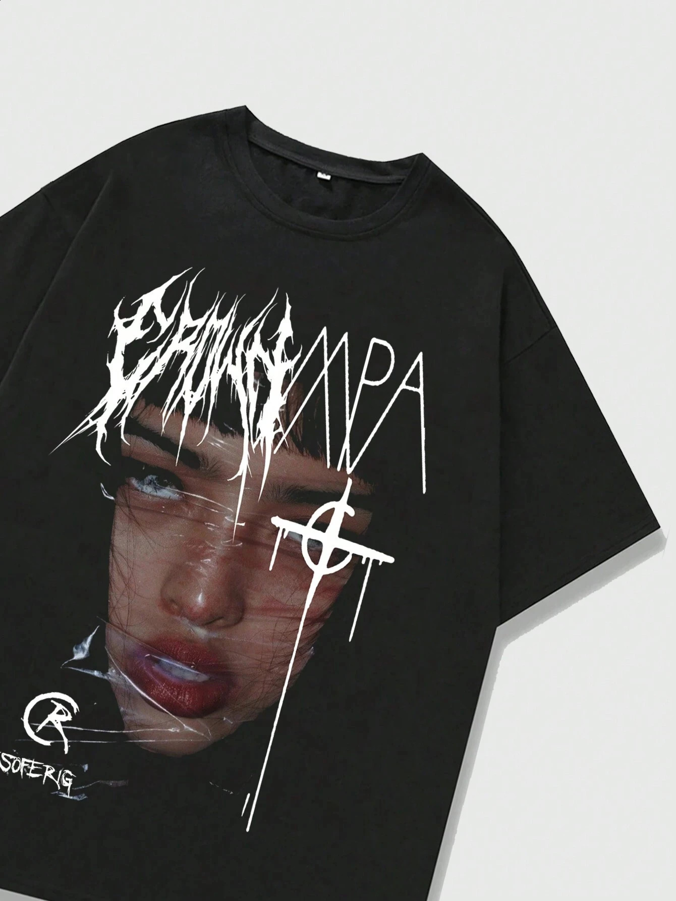 Portrait Y2k graphic hiphop unisex mens cotton Tshirt fashion plus size top short sleeved classic printed S4xl 250318
