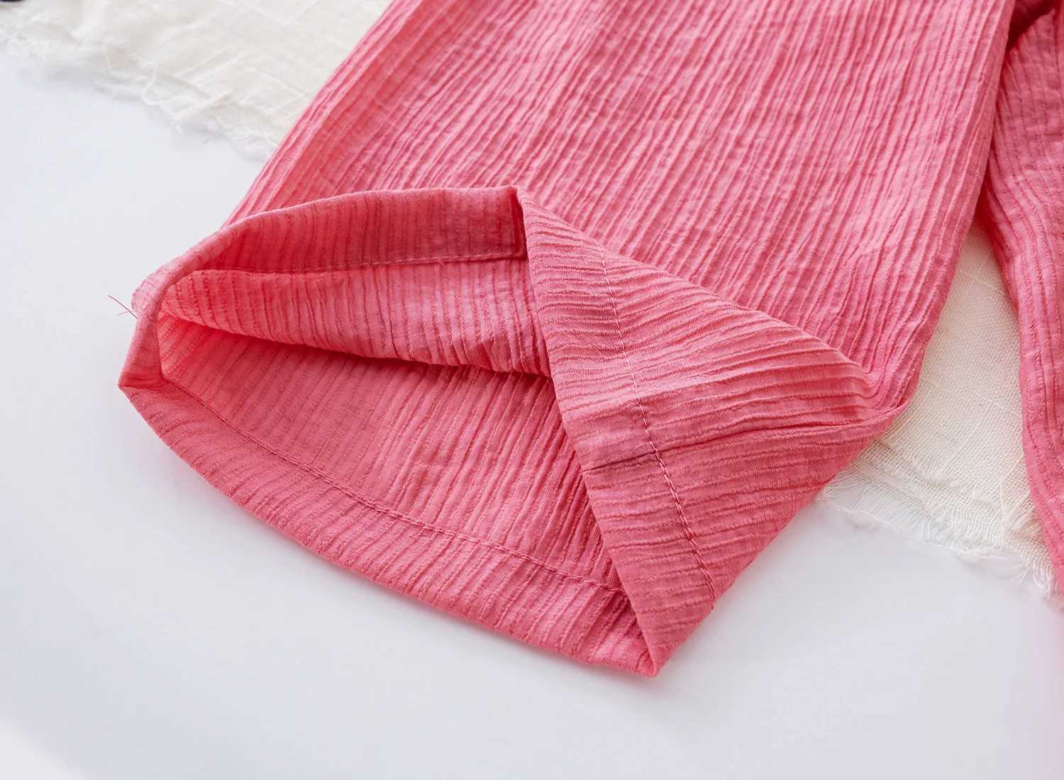 Childrens solid color wide leg boys and girls pants childrens clothing for 1 to 6 yearsT250318