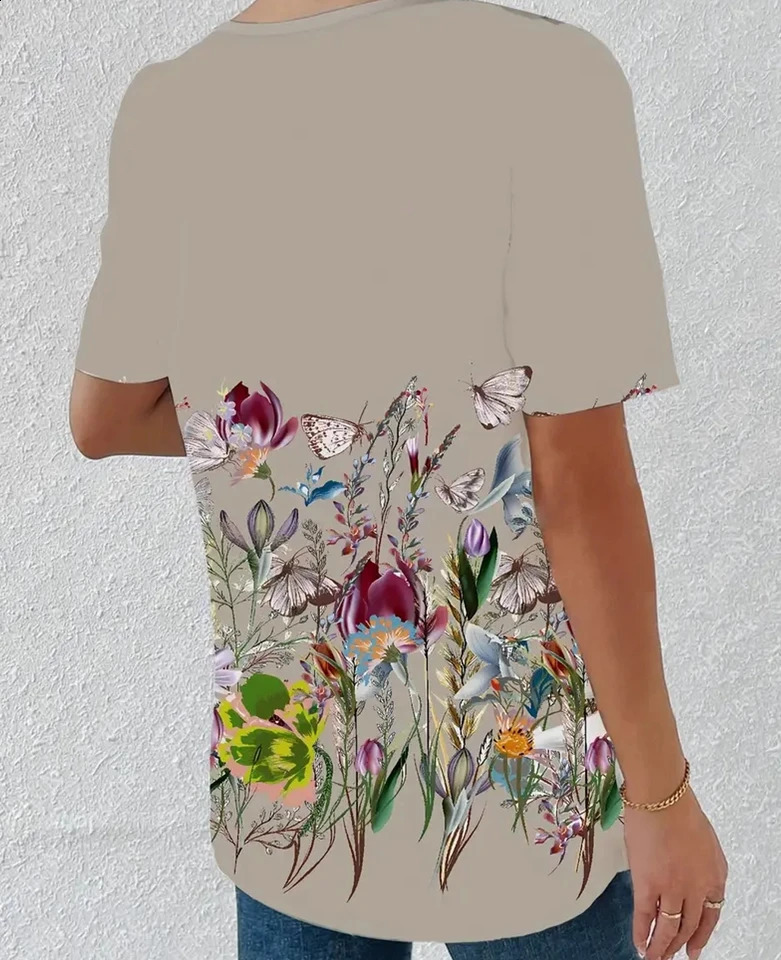 Temperament Blouse Casual Loose Woman Shirt Elegant Short Sleeve Weekday 250319