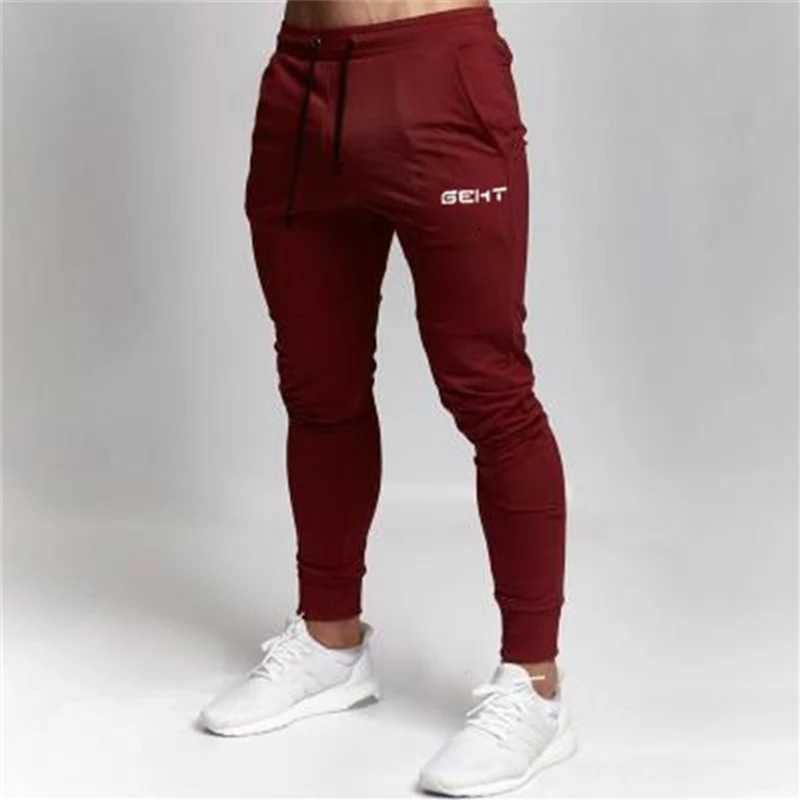 2019 Fashion Men Gyms Pants Joggers Fitness Casual Long Pants Men Workout Skinny Sweatpants Jogger Tracksuit Cotton Trousers X250319