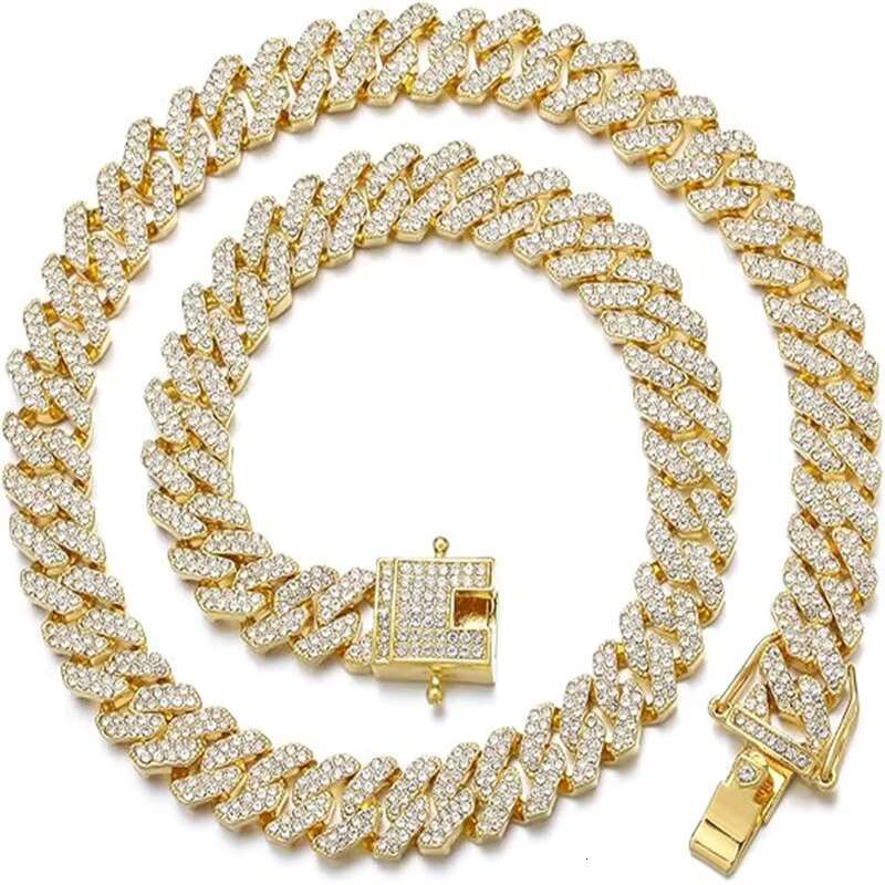 Hip hop chilled jewelry men's cubic zirconia Cuban chain