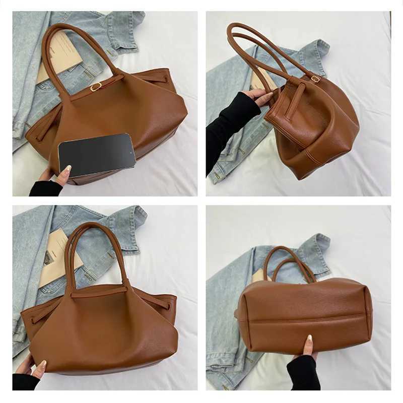 Luxury Brand Large Capacity Underarm Shoder Bag Cmuter Bag Pu Handbag Wern Style Minimalist Style e-shoder Basket Bag Z250514